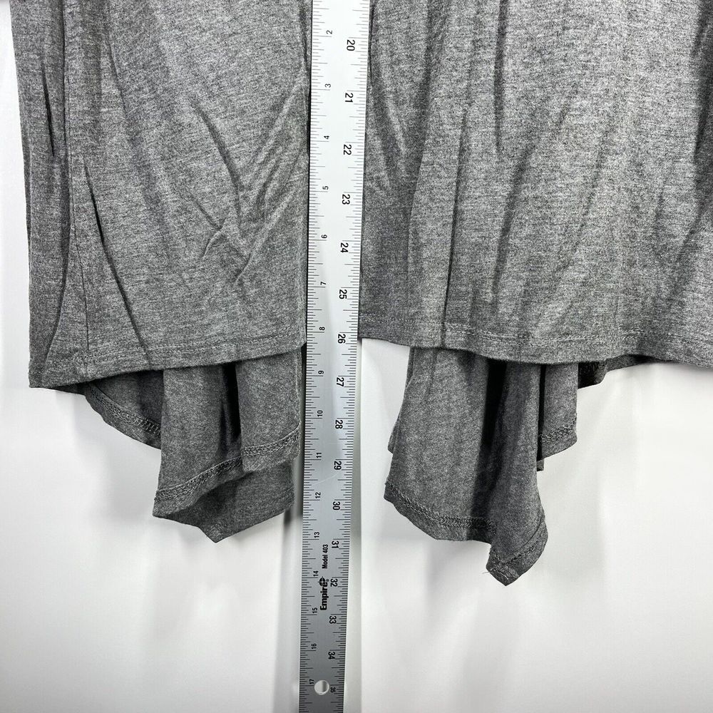 Nerium Womens Open Cardigan Size M Gray Bling Logo Sweater 3/4 Sleeve Jeff Olson - Picture 9 of 11